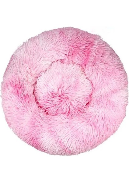 Kravatlı Pembe Tarzı 40CM Pet Köpek Kedi Uzun Peluş Süper Yumuşak Yatak Renkli Yuvarlak Uyku Pet Köpek Yıkanabilir Çekyat Köpekler Kediler Için Evcil Hayvan Malzemeleri (Yurt Dışından)