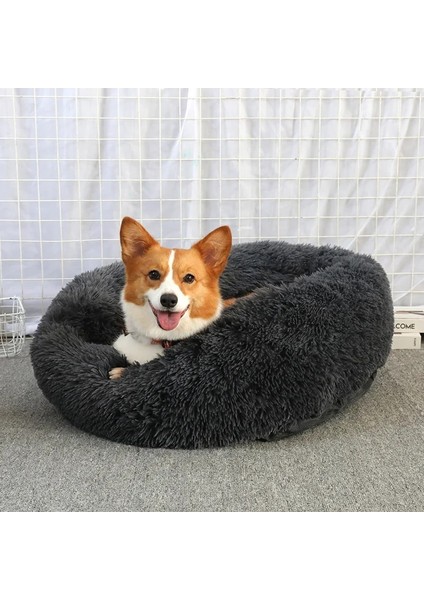 Kravatlı Pembe Tarzı 40CM Pet Köpek Kedi Uzun Peluş Süper Yumuşak Yatak Renkli Yuvarlak Uyku Pet Köpek Yıkanabilir Çekyat Köpekler Kediler Için Evcil Hayvan Malzemeleri (Yurt Dışından) indirimleri