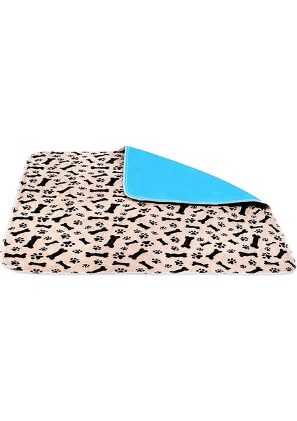 Gri Kemik Stili 70X80CM ZK20 Su Geçirmez Yeniden Kullanılabilir Köpek Yatak Paspasları Köpek Idrar Pedi Yavru Işemek Pet Uyku Için Hızlı Emici Ped Yumuşak Halı Battaniye (Yurt Dışından) indirimleri