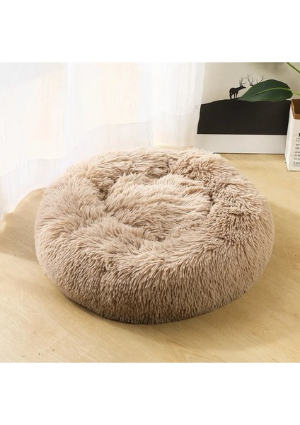 Deve Tarzı 30CM Pet Köpek Kedi Uzun Peluş Süper Yumuşak Yatak Renkli Yuvarlak Uyku Pet Köpek Yıkanabilir Çekyat Köpekler Kediler Için Evcil Hayvan Malzemeleri (Yurt Dışından)