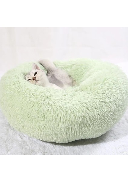Açık Gri Stil 50CM Uzun Peluş Köpek Yatağı Ev Köpek Mat Kış Sıcak Uyku Kediler Yuva Yumuşak Uzun Peluş Köpek Sepeti Pet Yastık Taşınabilir Pet Yatak (Yurt Dışından) fiyatları