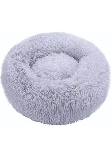Açık Gri Stil 60CM Uzun Peluş Köpek Yatağı Ev Köpek Mat Kış Sıcak Uyku Kediler Yuva Yumuşak Uzun Peluş Köpek Sepeti Pet Yastık Taşınabilir Pet Yatak (Yurt Dışından)