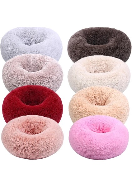 Beyaz Stil 40CM - Çap Köpekler Için Rahat Sakinleştirici Yatak Pet Yatak Kedi Yatağı Donut Sarılma Konfor Anti Anksiyete Orta Büyük Köpekler Için Köpek Yatağı Kediler Pet Malzemeleri (Yurt Dışından) fiyatları