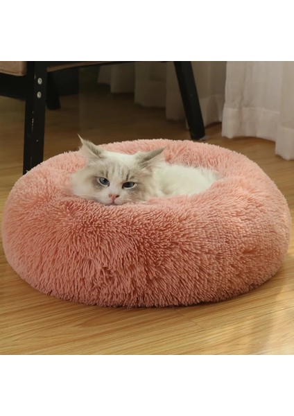 Beyaz Stil 40CM - Çap Köpekler Için Rahat Sakinleştirici Yatak Pet Yatak Kedi Yatağı Donut Sarılma Konfor Anti Anksiyete Orta Büyük Köpekler Için Köpek Yatağı Kediler Pet Malzemeleri (Yurt Dışından) modelleri