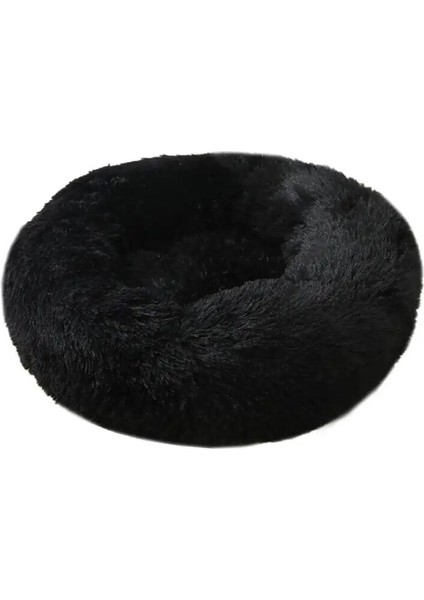 Siyah Stil 50CM Vıp Pet Köpek Yatağı Köpek Büyük Büyük Küçük Kedi Evi Için Yuvarlak Peluş Mat Kanepe Ürünleri Pet Sakinleştirici Yatak Köpek Çörek Yatağı (Yurt Dışından)