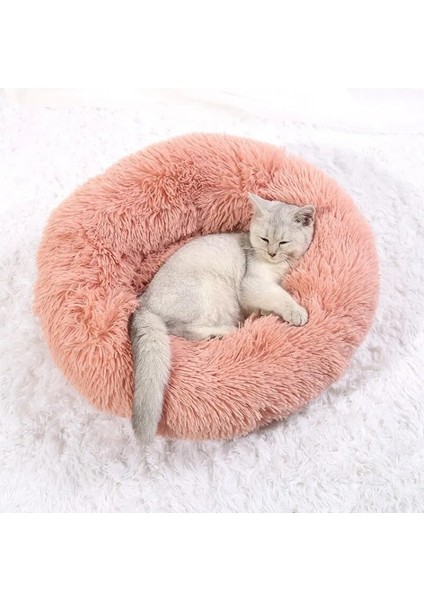 Pembe Stil 60CM Uzun Peluş Köpek Yatağı Ev Köpek Mat Kış Sıcak Uyku Kediler Yuva Yumuşak Uzun Peluş Köpek Sepeti Pet Yastık Taşınabilir Pet Yatak (Yurt Dışından) indirimleri