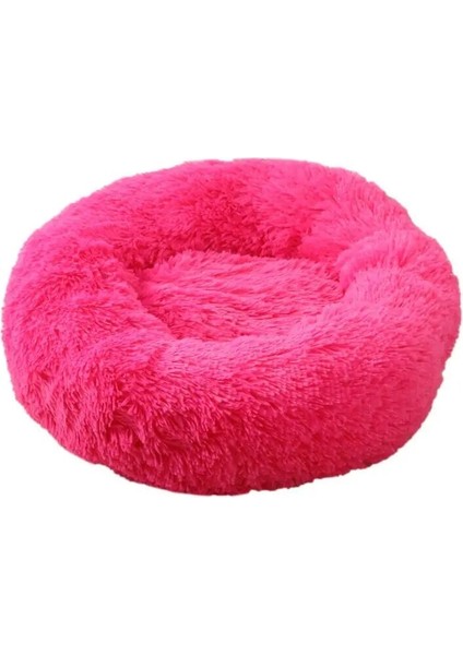 Gül Kırmızı Stili 50CM Vıp Pet Köpek Yatağı Köpek Büyük Büyük Küçük Kedi Evi Için Yuvarlak Peluş Mat Kanepe Ürünleri Pet Sakinleştirici Yatak Köpek Çörek Yatağı (Yurt Dışından)