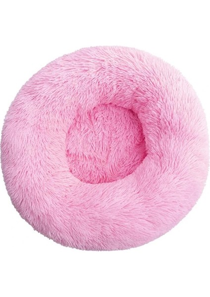 Pembe Tarzı 30CM Pet Köpek Kedi Uzun Peluş Süper Yumuşak Yatak Renkli Yuvarlak Uyku Pet Köpek Yıkanabilir Çekyat Köpekler Kediler Için Evcil Hayvan Malzemeleri (Yurt Dışından)