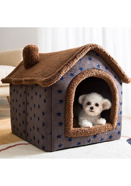 Gri Stil M Beden Katlanabilir Pet Uyku Evi Kapalı Kış Sıcak Kedi Yatak Kedi Mağara Yuva Küçük Köpek Kedi Yavrusu Teddy Rahat Kanepe Pet Malzemeleri (Yurt Dışından) indirimleri