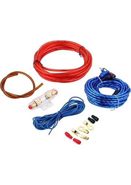 60 Amp Sigorta Tutucu 8ga Güç Kablosu Subwoofer Hoparlör Araç Ses Kablosu Kablolama Amplifikatör Rca Güç Kablosu Sigorta Kiti (Yurt Dışından)