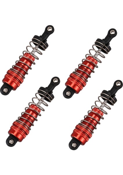 144001 1/14 4WD Rc Araba Parçaları Için 4 Adet Metal Amortisör Yedek Aksesuar, Kırmızı (Yurt Dışından)