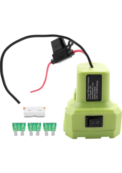 Sigorta ve Anahtar ve Kablo Terminalleri ile 18V Için Güç Tekerleği Adaptörü, Rc Araba Için Güç Konektörü, Rc Kamyon (Yurt Dışından)