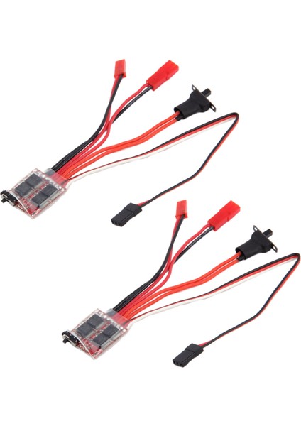 2x Rc Esc 30A 4-8 V Fırça Motoru Hız Kontrol Cihazı 1/16 1/18 Tırmanma Rc Araba Gemi Tankı Mini 4WD Araba (Yurt Dışından)