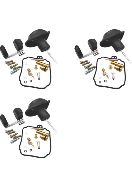 3x Motosiklet Karbüratör Tamir Kiti Motosiklet Karbüratör Piston Şamandıra Conta Takımı Virago 250 XV250 (Yurt Dışından)