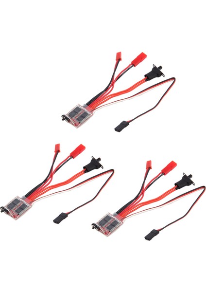 3x Rc Esc 30A 4-8 V Fırça Motoru Hız Kontrol Cihazı 1/16 1/18 Tırmanma Rc Araba Gemi Tankı Mini 4WD Araba (Yurt Dışından)