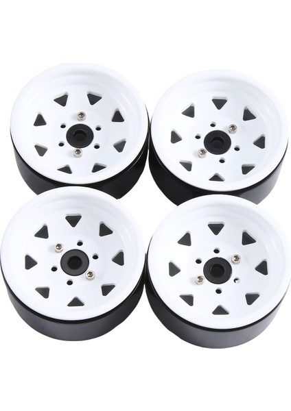 4pcs 1.9 Inç Metal Beadlock Tekerlek Göbeği 1/10 Rc Paletli Araba Trx4 Eksenel SCX10 90046 AXI03007 Redcat Gen8, Beyaz 8 (Yurt Dışından)