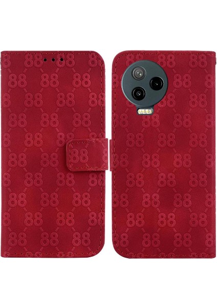 Infinix Not 12 Pro 4g Için Cüzdan Pu Deri Çift 8 Telefon Kılıfı (Yurt Dışından)