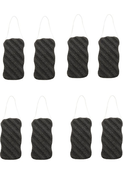 Aktif Bambu Kömürlü 4x Konjac Sünger Seti - Cilt Bakımı Için Vücut ve Yüz Süngeri Derin Me Süngeri (Yurt Dışından)