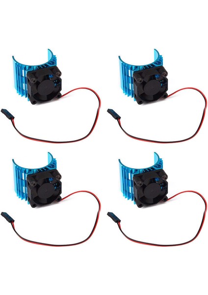 1/10 Rc Araba Için 5V Soğutma Fanlı 4x Metal Isı Emici 540 550 3650 Boyutlu Motor (Yurt Dışından)
