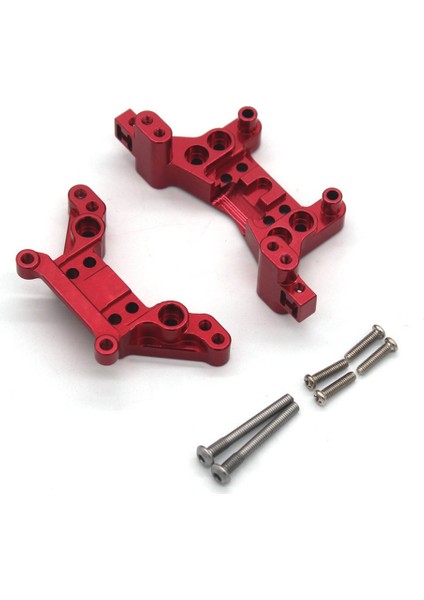 Metal Ön ve Arka Şok Kulesi Hbx 16889 16889A 16890 16890A SG1601 SG1602 1/16 Rc Araba Yükseltmeler Parça Kiti, Kırmızı (Yurt Dışından)
