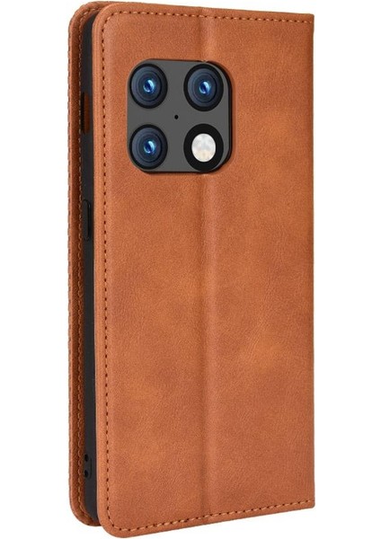 Oneplus 10 Için Pro 5g Cüzdan Manyetik Kapatma Pu Deri Telefon Kılıfı (Yurt Dışından)