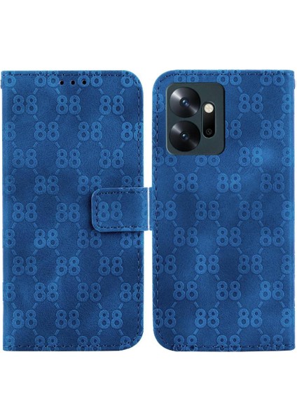 Infinix Sıfır 20 Çift 8 Kabartmalı Kickstand Kart Tutucu Pu Için Telefon Kılıfı (Yurt Dışından)