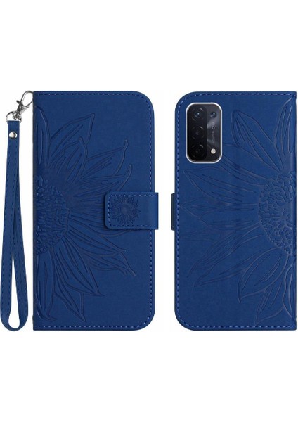 Oppo Için A54 5G/A74 5G/A93 5g Flip Cüzdan Lüks Pu ile Telefon Kılıfı (Yurt Dışından)