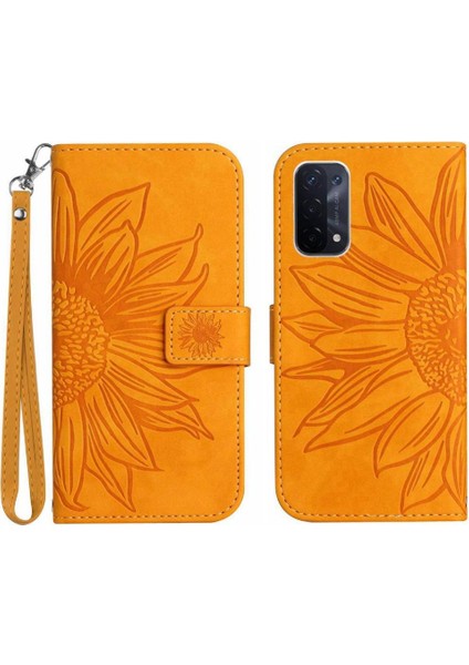 Oppo Için A54 5G/A74 5G/A93 5g Flip Cüzdan Lüks Pu ile Telefon Kılıfı (Yurt Dışından)