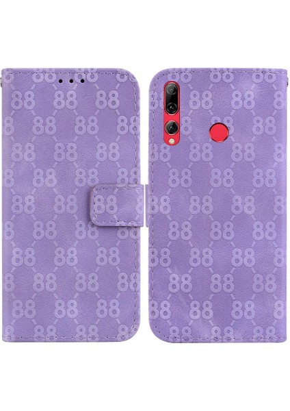Için Huawei Y9 Başbakan 2019 Kickstand Pu Deri Cüzdan 8 Telefon Kılıfı (Yurt Dışından)