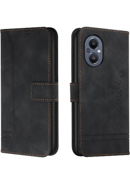 Oneplus Nord N20 5g Için El Kayışı Kart Yuvaları Flip Folio Telefon Kılıfı (Yurt Dışından)