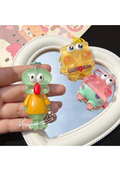 Jöle Sünger Bob Patrick Yıldız Squidward Anahtarlık (Yurt Dışından)