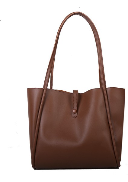 Düz Renk Anne ve Çocuk Çantasının Kore Versiyonu 2023 Yeni Kadın Çantası Basit Bez Çanta Büyük Kapasiteli Bahar Modası Omuz Çantası (Yurt Dışından)