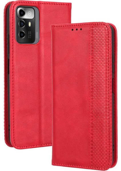 Zte Blade A72 5g Manyetik Kapatma Pu Deri Cüzdan (Yurt Dışından)