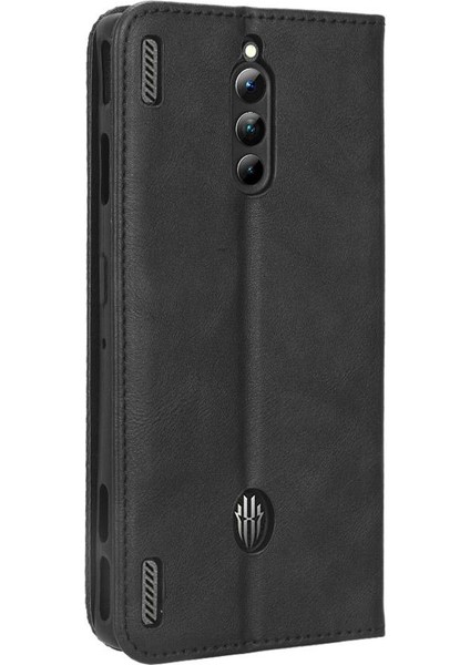 Zte Nubia Kırmızı Sihirli 8 Pro/pro Artı Manyetik Kapatma Cüzdan Pu (Yurt Dışından)