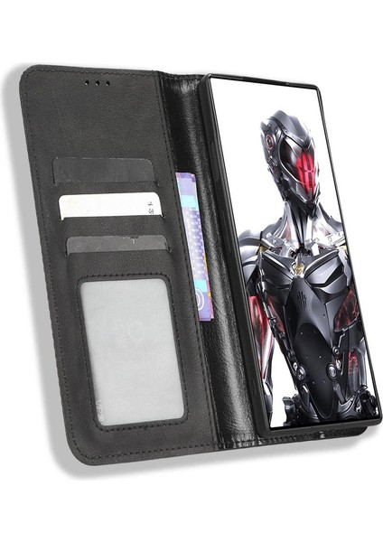 Zte Nubia Kırmızı Sihirli 8 Pro/pro Artı Manyetik Kapatma Cüzdan Pu (Yurt Dışından)