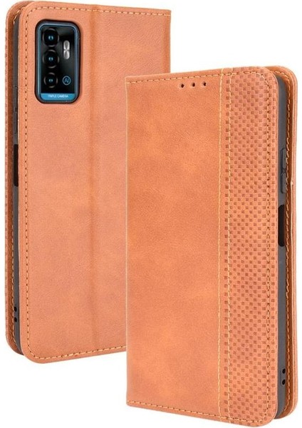 Zte Blade A71 Manyetik Kapatma Pu Deri Cüzdan (Yurt Dışından)