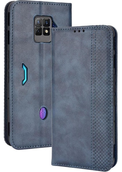 Zte Nubia Kırmızı Sihirli 7 Pro Pu Deri Cüzdan Manyetik Kapatma (Yurt Dışından)