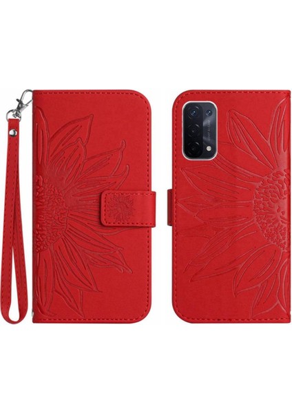 Oppo Için Kılıf A54 5G/A74 5G/A93 5g Flip Cüzdan Telefon Kılıfı Lüks Pu ile (Yurt Dışından)