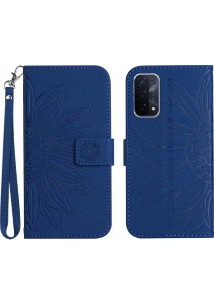 Oppo Için Kılıf A54 5G/A74 5G/A93 5g Flip Cüzdan Telefon Kılıfı Lüks Pu ile (Yurt Dışından)