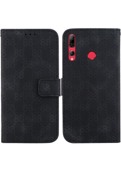 Telefon Kılıfı Için Huawei P Akıllı Z Pu Deri Kickstand Çift 8 Kabartmalı (Yurt Dışından)