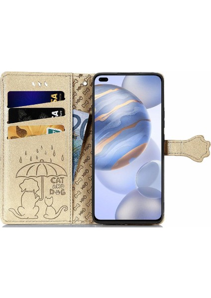 Huawei Onur 30 Pro Karikatür Hayvanlar Için Kılıf Kapak Çevirin Deri Kılıf Kısa (Yurt Dışından) modelleri