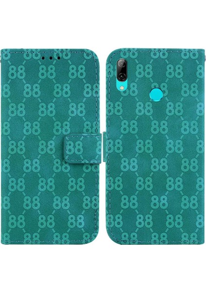 Telefon Kılıfı Için Huawei P Akıllı 2019 Kickstand Kart Tutucu Pu Deri Cüzdan (Yurt Dışından)