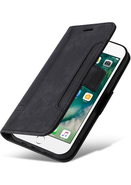 Iphone 8 Için Kılıf Artı/7 Artı Kart Yuvaları Cüzdan Kapak Çevirin Tpu Deri (Yurt Dışından)