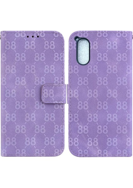 Sony Xperia 5 V Için Telefon Kılıfı Cüzdan Kapak Pu Deri Kart Tutucu Çift (Yurt Dışından)