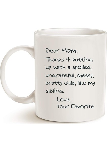 Sevgili Anne Teşekkürler 4 Anneler Günü Hediyesi Seramik Kahve Mark Bardak Su Bardağı Koyarak (Yurt Dışından) fiyatları