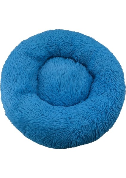 Mavi Stil 40CM Küçük 2kg'ye Kadar Pet Köpek Yatağı Rahat Donut Yuvarlak Köpek Kulübesi Ultra Yumuşak Yıkanabilir Köpek ve Kedi Yastık Yatağı Kış Sıcak Doghouse (Yurt Dışından)