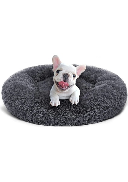 Beyaz Stil Çıkarılabilir 40CM Sakinleştirici Köpek Yatağı Kedi Yatağı Donut Cuddler Küçük Orta Büyük Köpekler Için Anti Anksiyete Köpek Yatağı Kediler - Makinede Yıkanabilir (Yurt Dışından) fiyatları