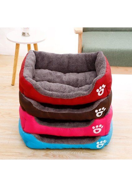 Rüzgar Kırmızısı Tarzı 40X30 cm Pet Büyük Köpek Yatağı Sıcak Ev Şeker Renkli Kare Yuva Küçük Orta Büyük Köpekler Için Pet Kulübesi Kedi Yavrusu Artı Boyutu Köpek Sepetleri (Yurt Dışından) fiyatları