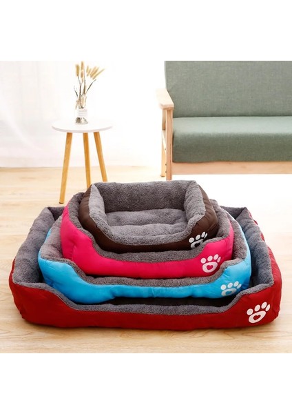 Rüzgar Kırmızısı Tarzı 40X30 cm Pet Büyük Köpek Yatağı Sıcak Ev Şeker Renkli Kare Yuva Küçük Orta Büyük Köpekler Için Pet Kulübesi Kedi Yavrusu Artı Boyutu Köpek Sepetleri (Yurt Dışından) modelleri