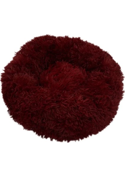 Kırmızı Stil 60CM Sakinleştirici Köpek Yatağı Kanepe Yuvarlak Peluş Mat Köpekler Için Büyük Büyük Labradors Kedi Evi Donut Yatak Köpek Için Dcpet Evcil Hayvan Ürünleri (Yurt Dışından)